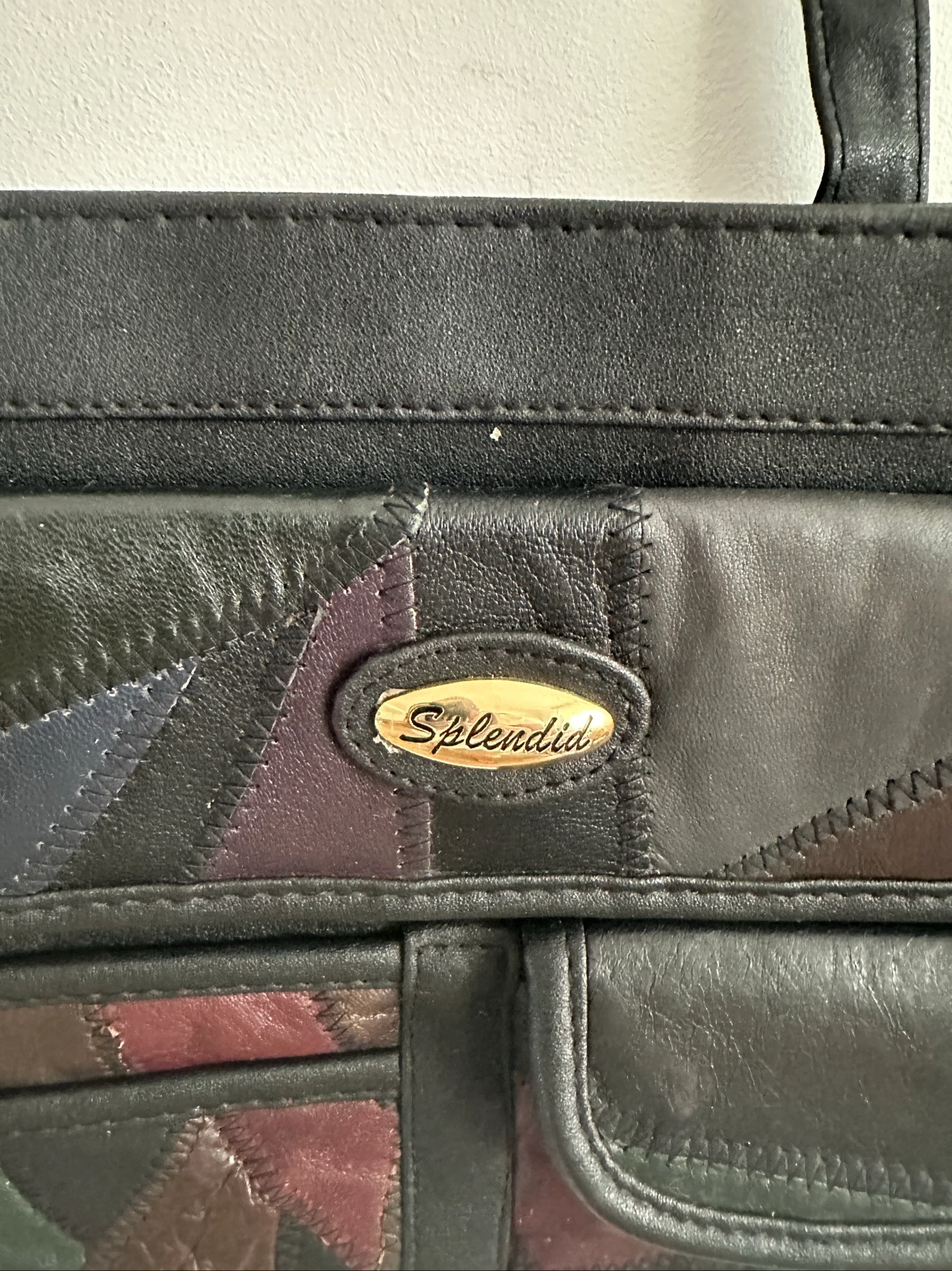 Bolso de piel Patchwork Splendid Vintage | Y2K | Multi bolsillos | Cuero – photo 2